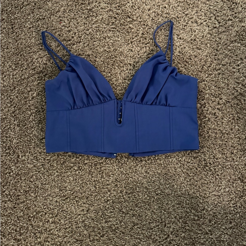 Blue Zara Corset top